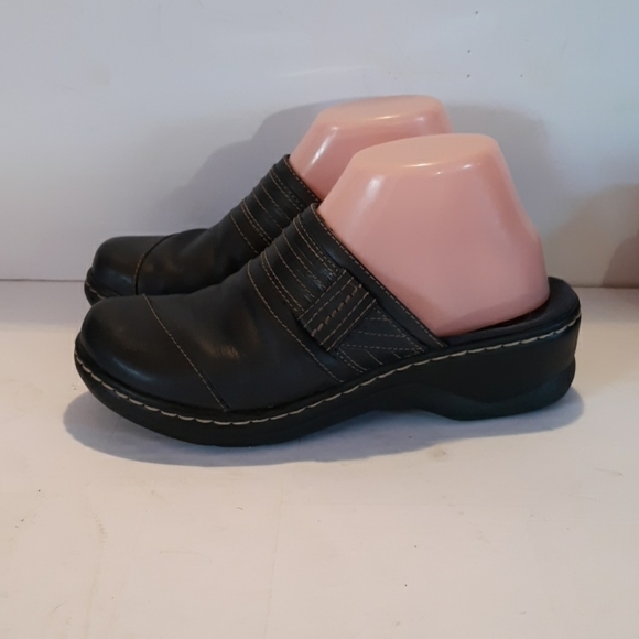 Clark's comfort mules clogs 6.5 gray office dress - Picture 3 of 6